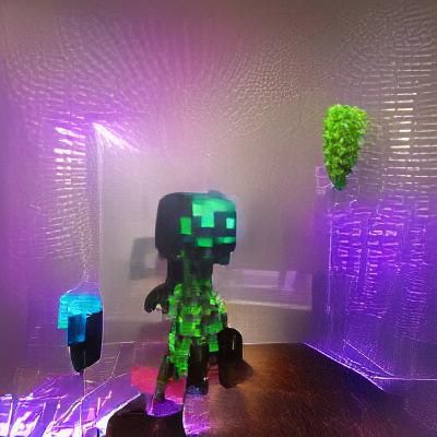 Minecraft Landscape in Digital Art Style