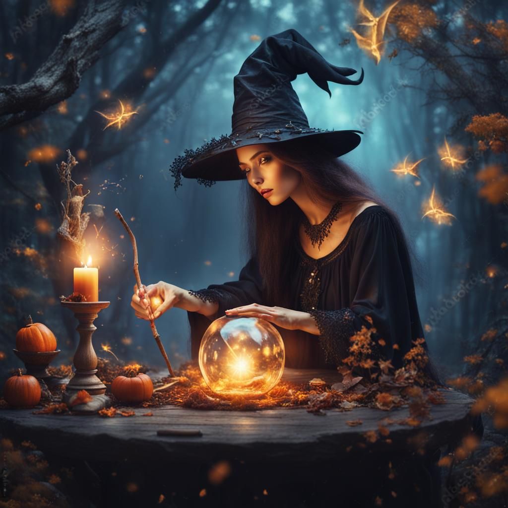 Beautiful Witch Creates Magical World in Surreal Fantasy