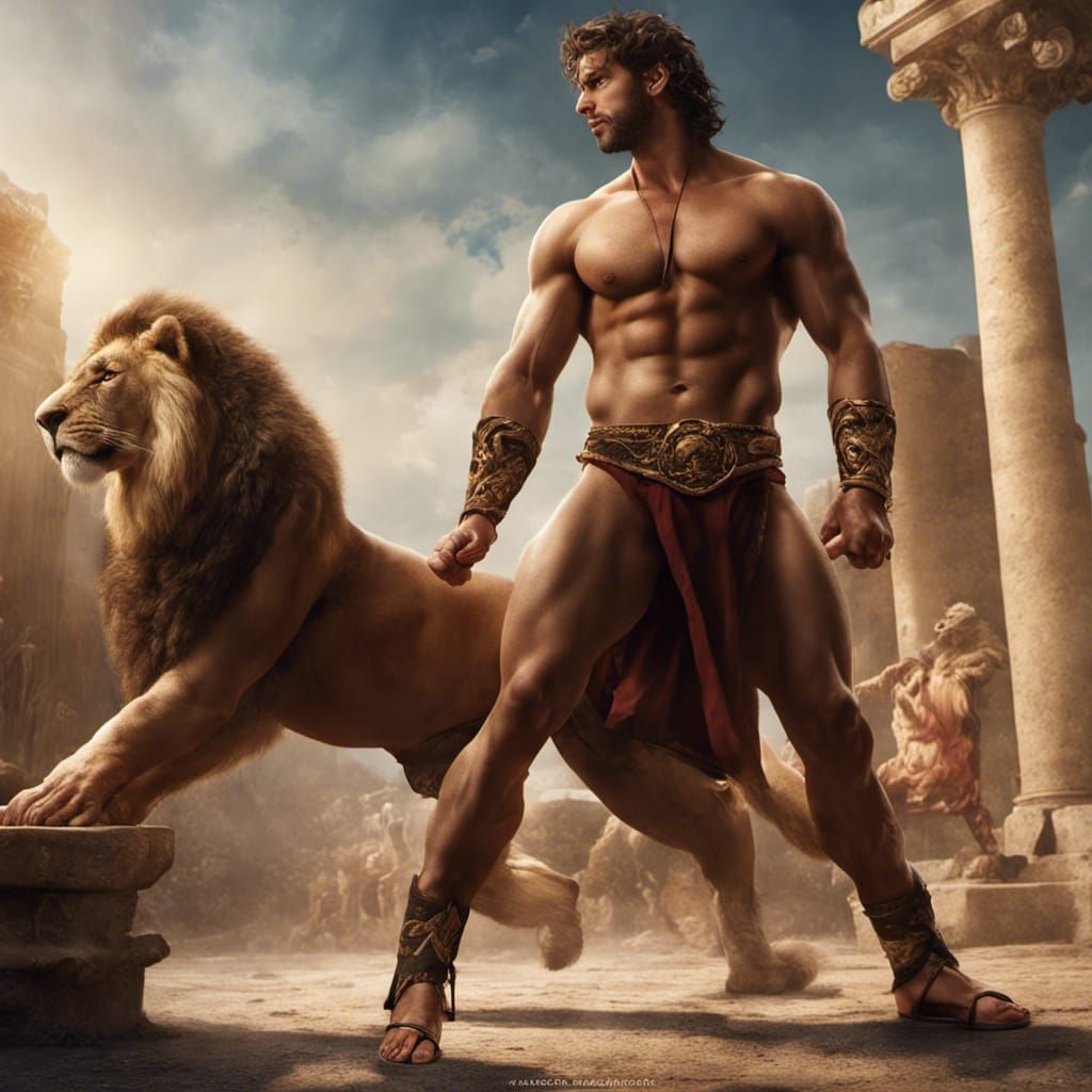 Hercules and the Nemean Lion