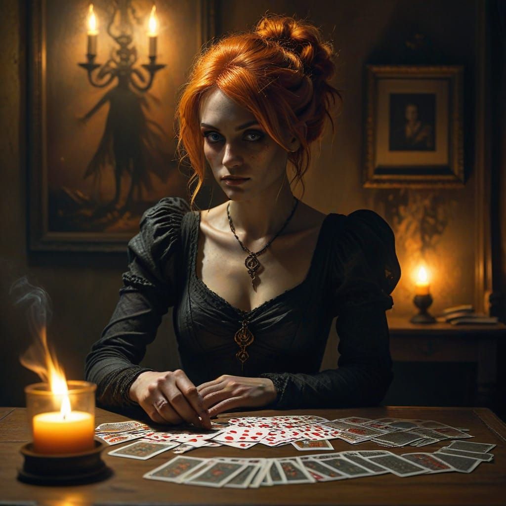 Mysterious Figure in a Smoky, Dreamlike Room