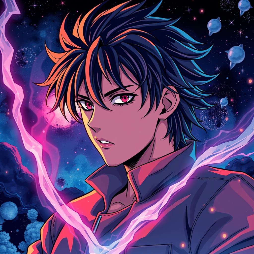 Vibrant Anime Masterpiece in Studio Trigger Style