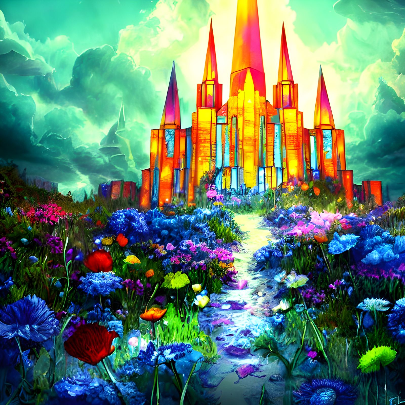 Post-Apocalyptic Floral Wonderland in 8k Resolution