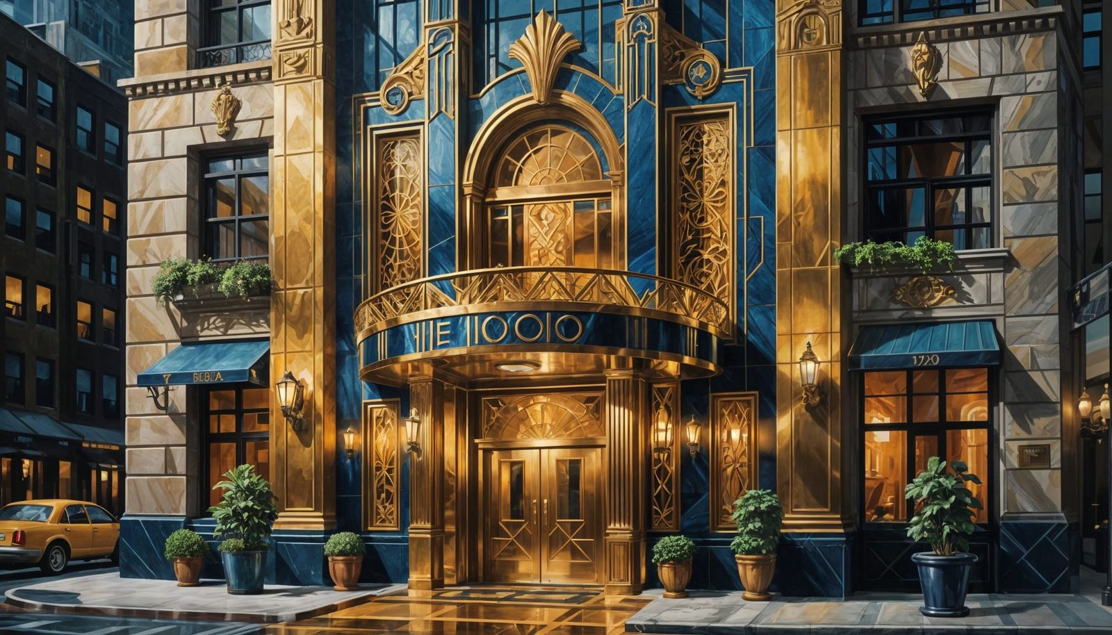 Art deco hotel in New York, 1920