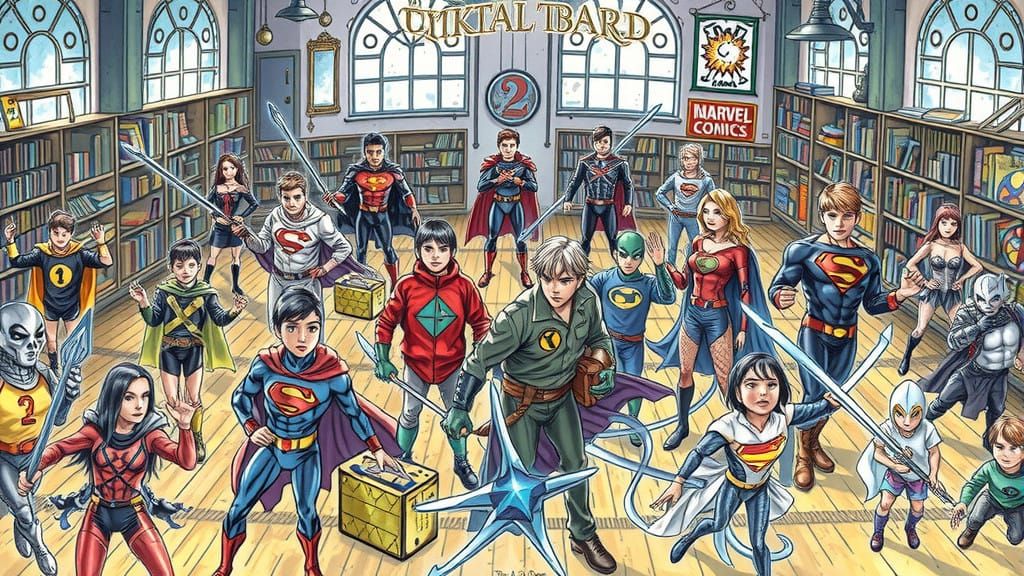 Youthful Heroes Train in a Magical Gymnasium