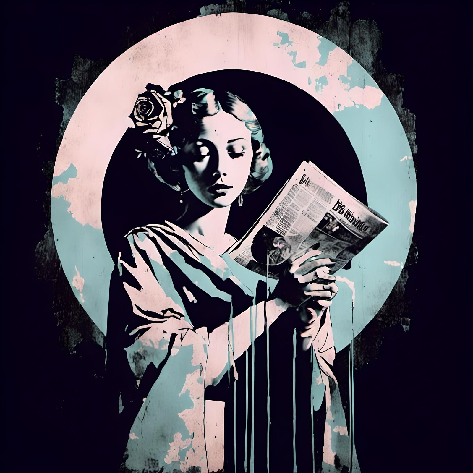 Medieval Style Portrait of a Simple Beautiful Woman