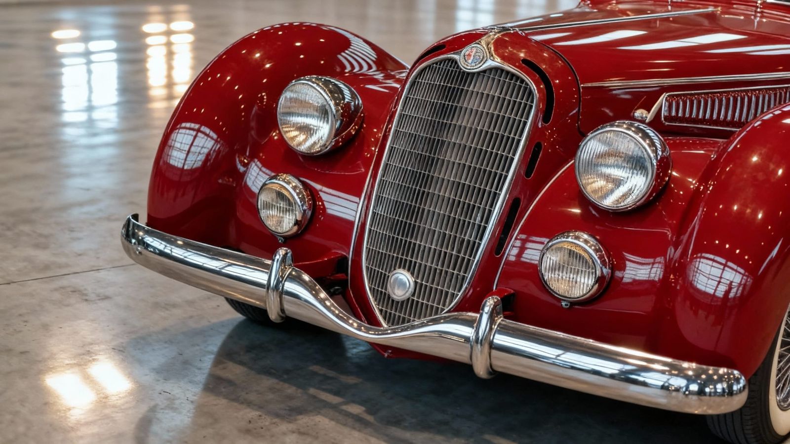 1939 Alfa Romeo Touring Front Facia at Italian Villa