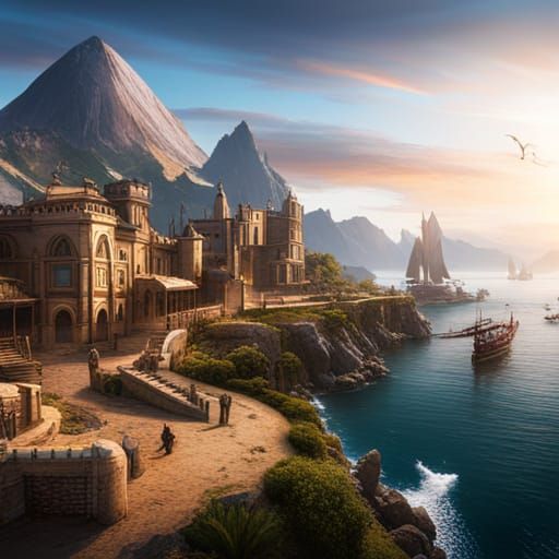 Assassin's Creed: Detailed Matte Painting in Deep Color