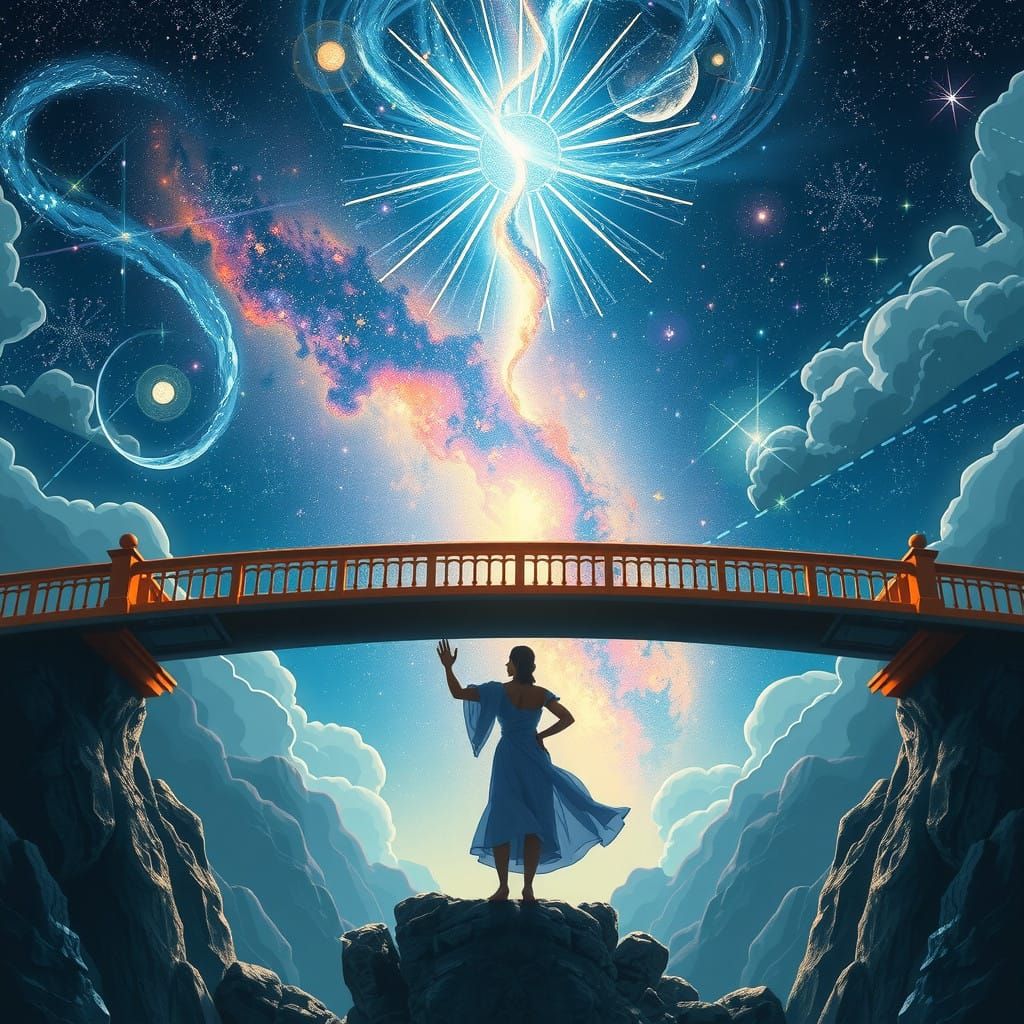 Surreal Cosmic Bridge Unites Universal Truths