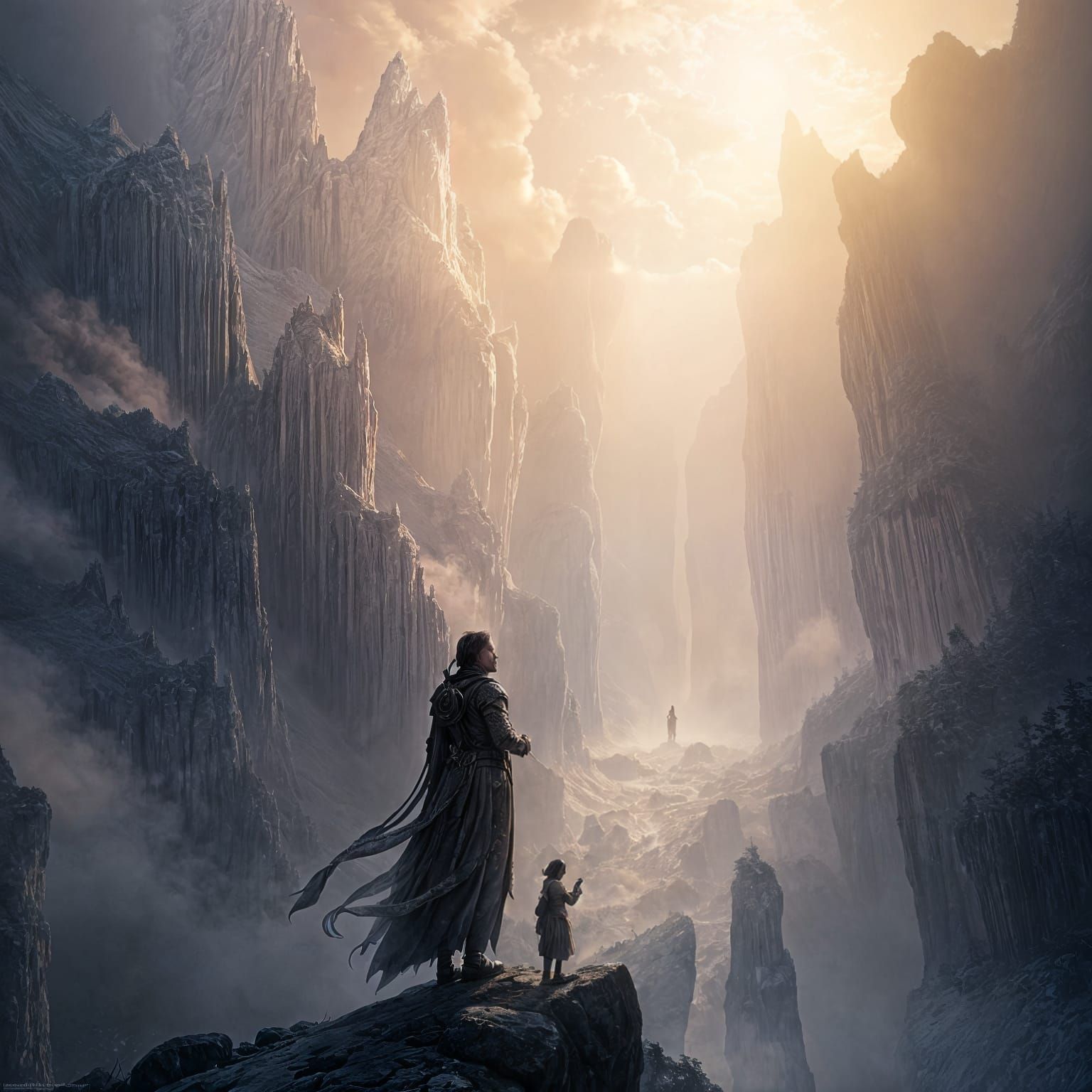 Intricate Digital Painting of Inner Peace and Light