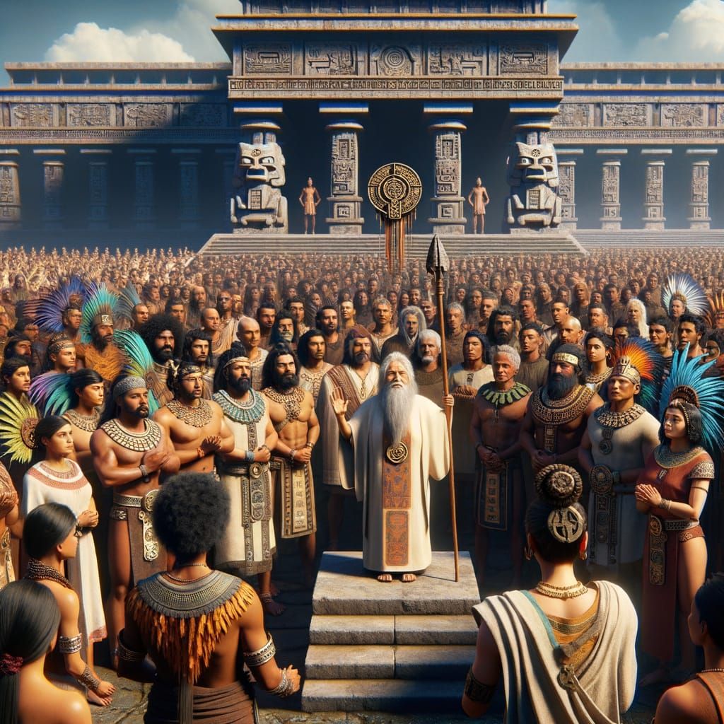 Aztec Oath of Fealty on Sacred Ground