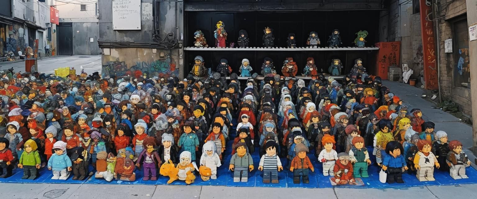 "The  crowd was a bit stiff like LEGO Characters" comix vort...