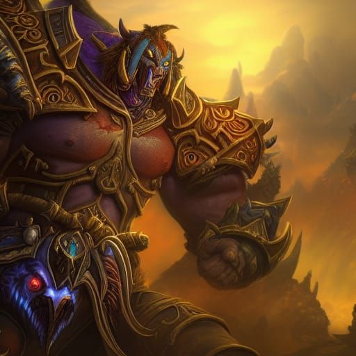 Alliance from World of Warcraft in Detailed Matte Painting