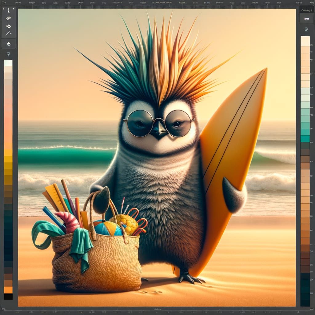 Penguin Beachcomber in Sunglasses