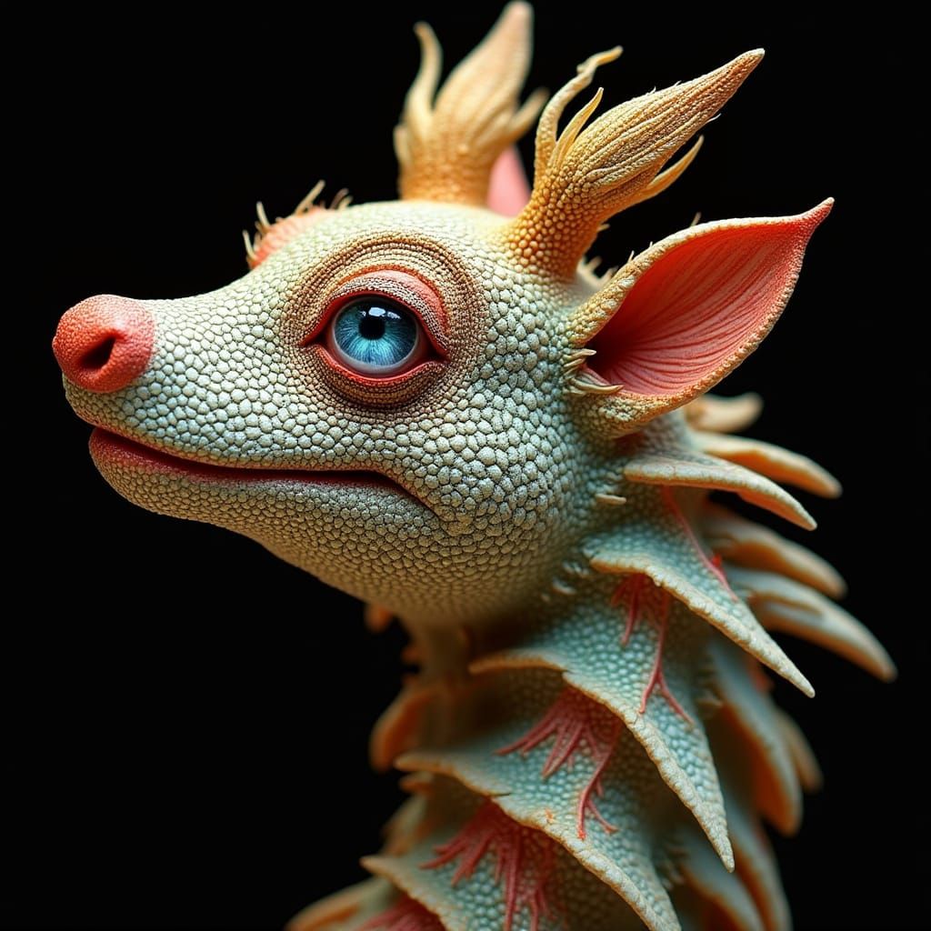 Abstract Red Swirling Vortex