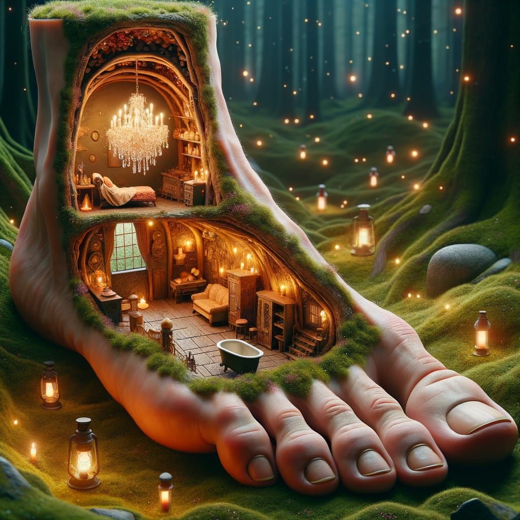 Magical Fairy Dwelling Inside Human Foot