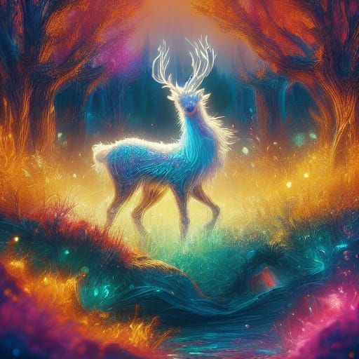 Dreamlike Abyss: Melancholic Boy Falls into Starry Waters