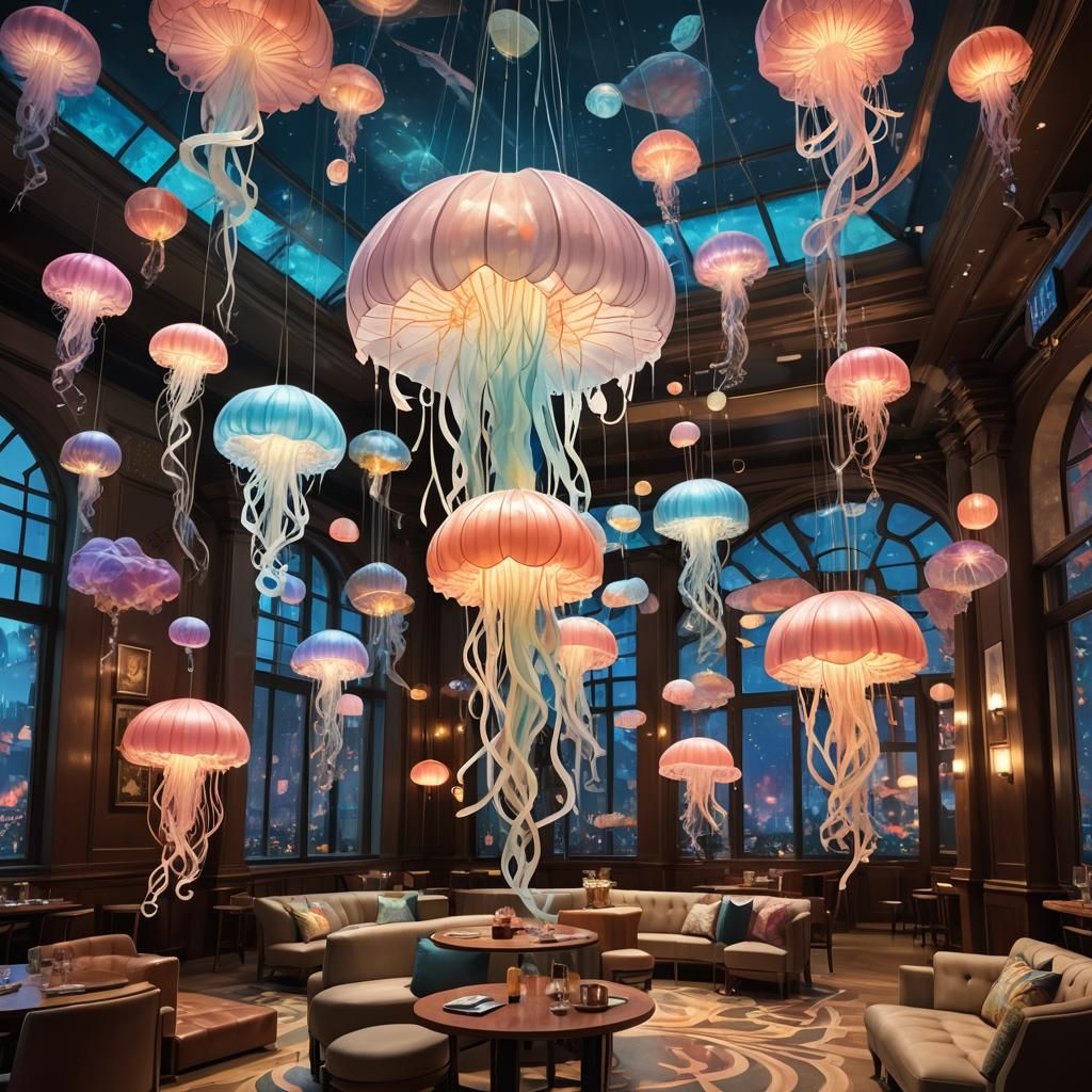Jellyfish escaping