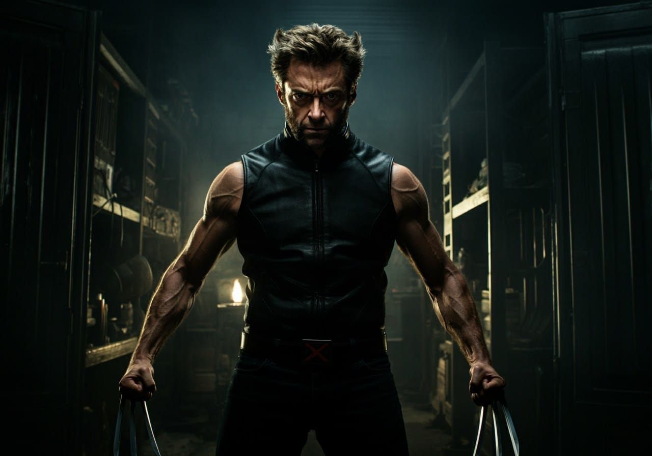 Photorealistic Portrait of Wolverine of the X-Men