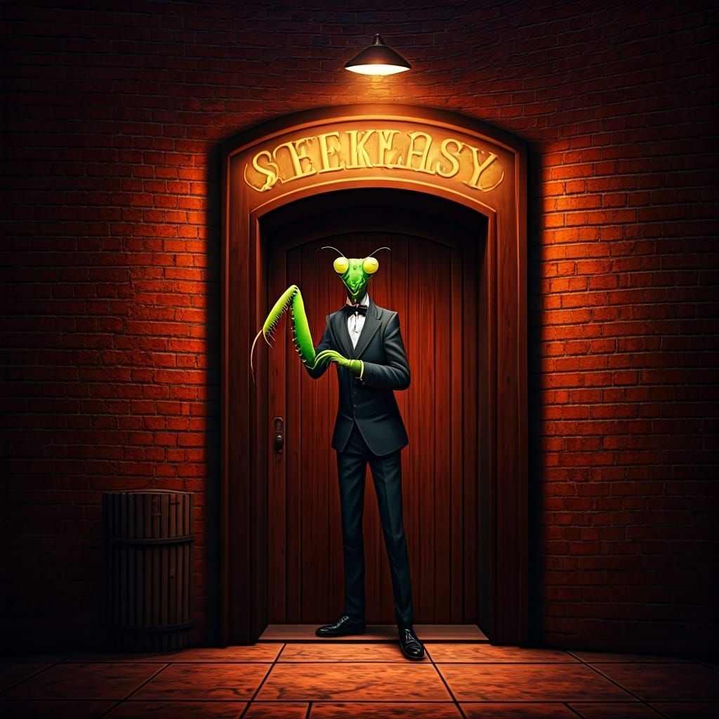 Speakeasy Back Alley with Mantis Bouncer