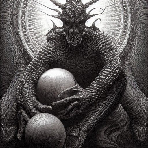 Dark Fantasy Ball Character Art