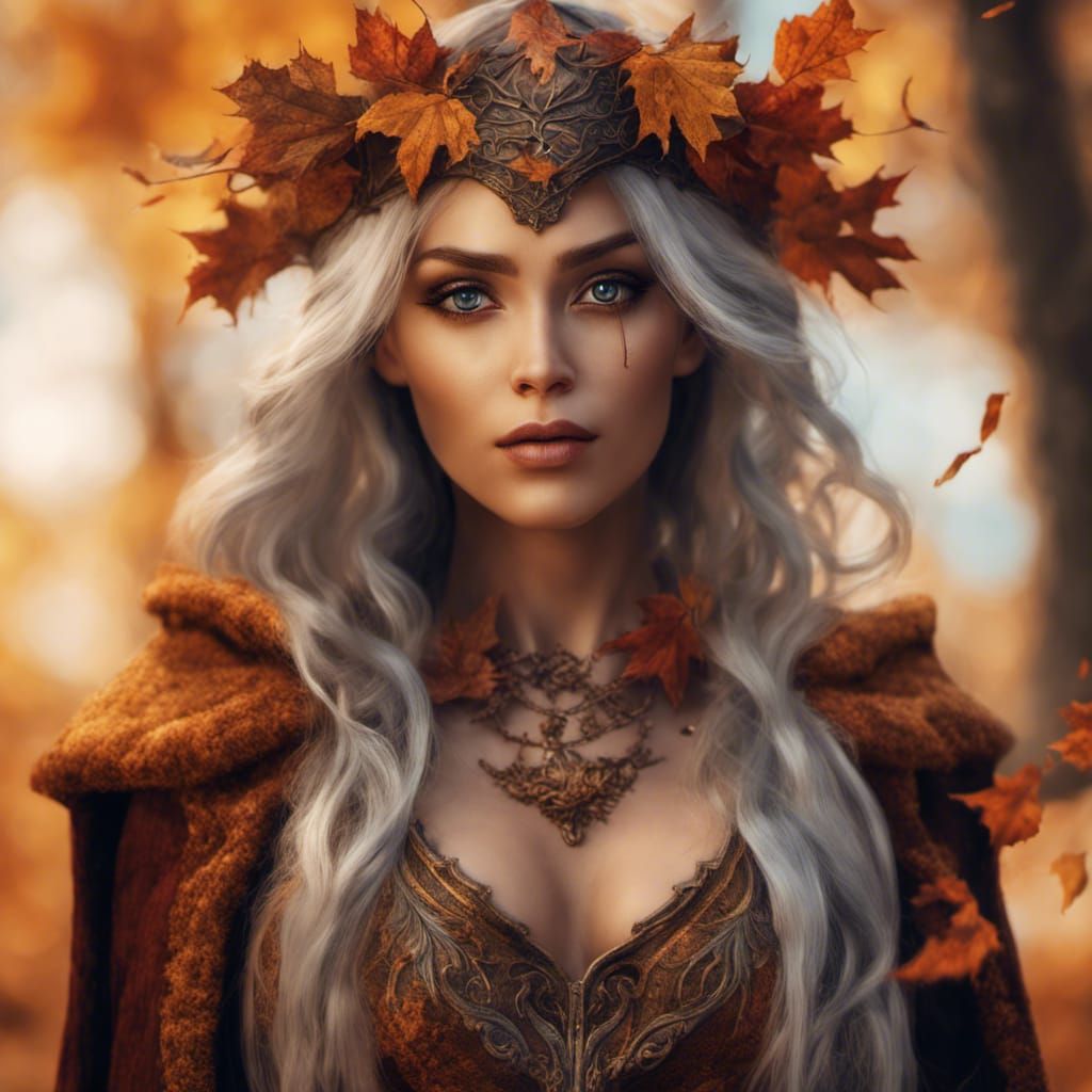 Stunning Autumnal Eladrin Wizard in HDR