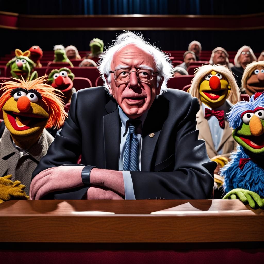 Bernie Sanders as Muppet Show Heckler