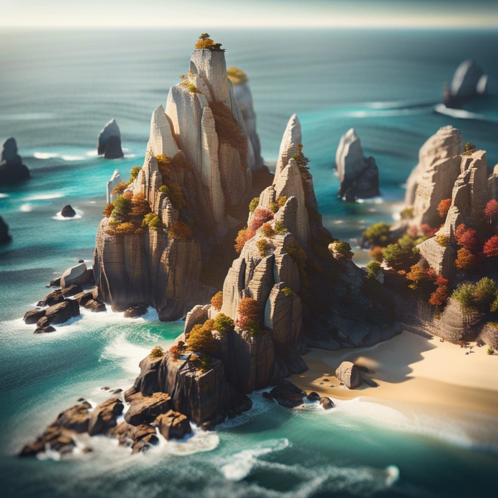 Coastal Shoreline: Elemental Water, Air, and Earth