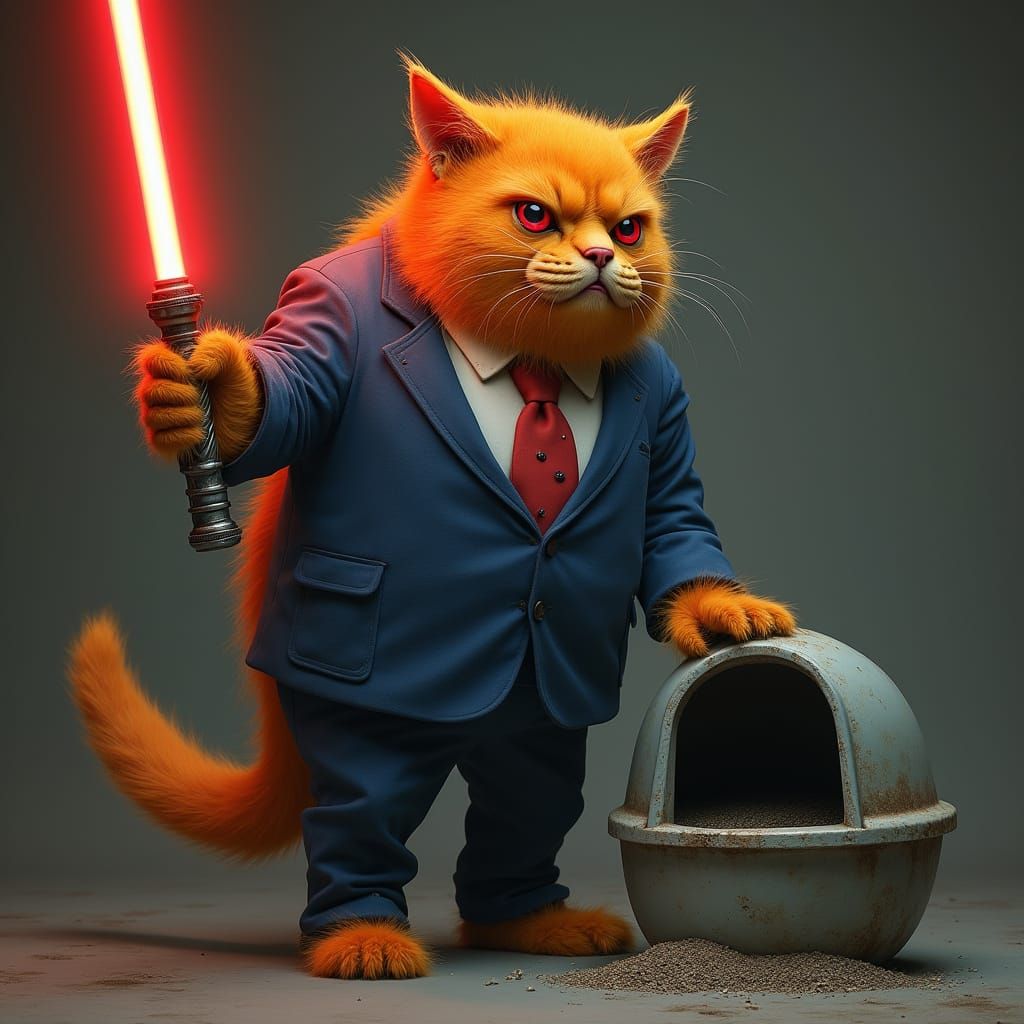 Furry Donald Trump as Dark Sith Lord