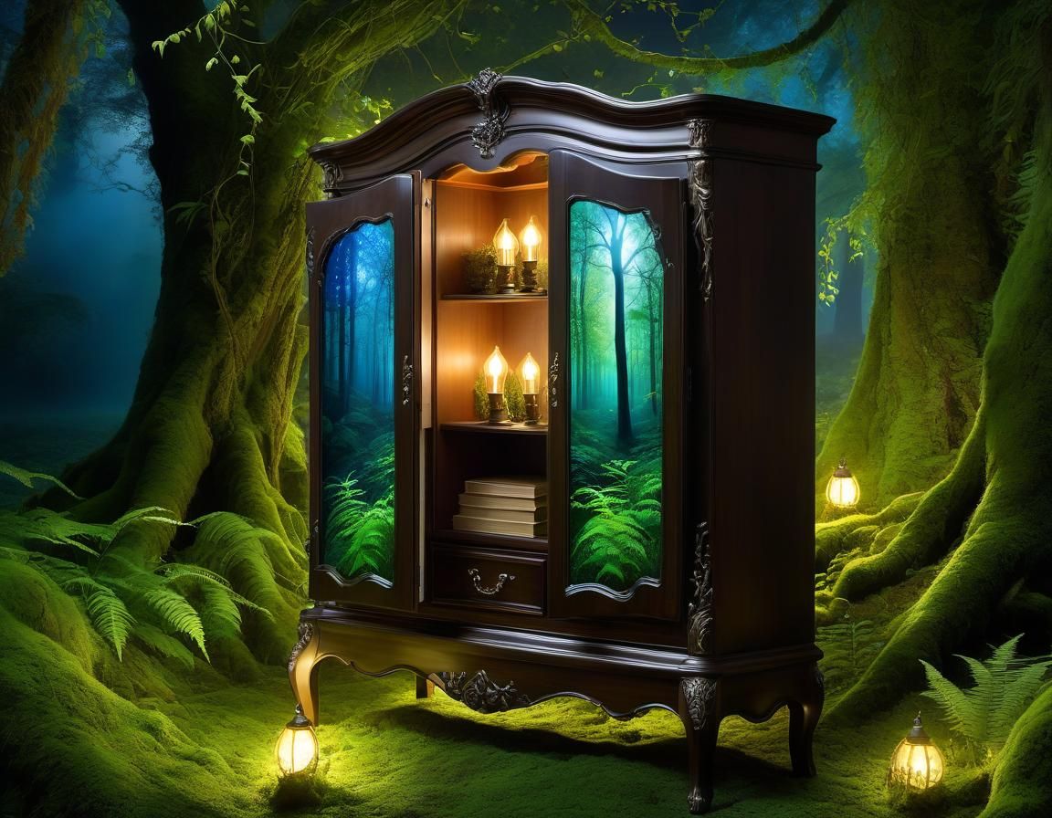 Fantasy Armoire Opens to Mystical World