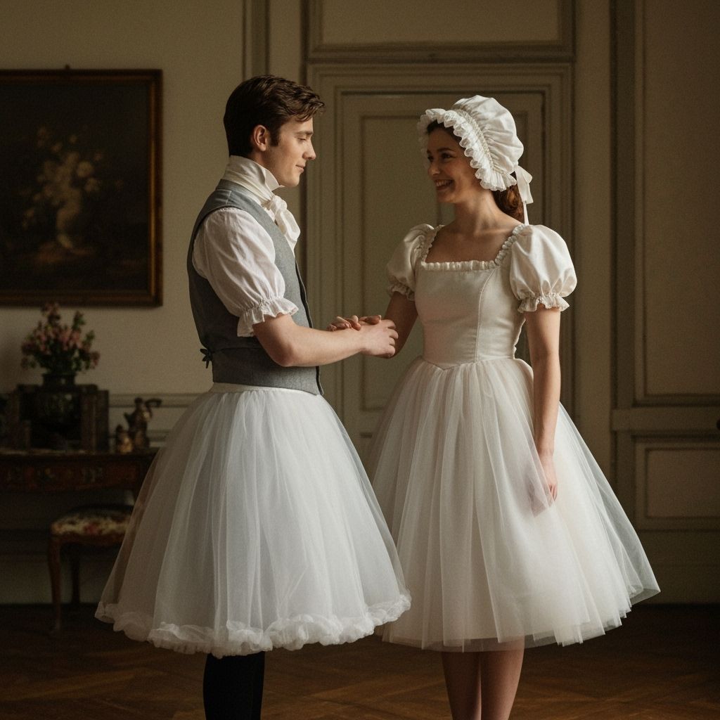 Crossdressing Young Man in 19th Century Attire
