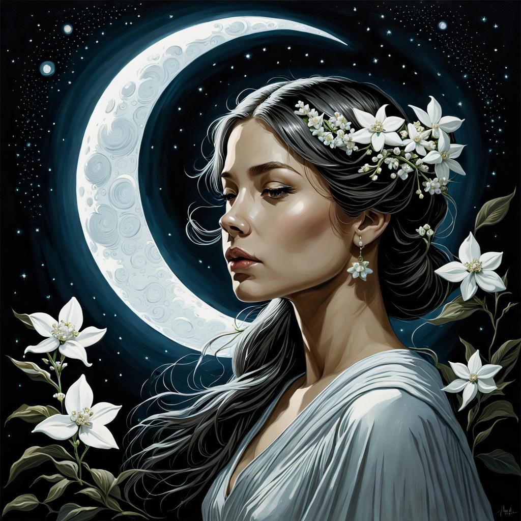 Star Jasmine in Moonlight