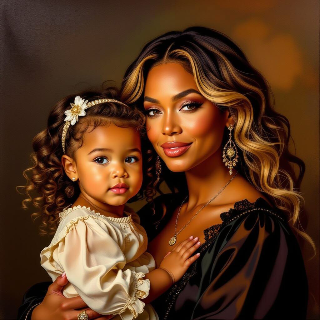 Beyonce and Blu Ivy Carter: A Renaissance Portrait