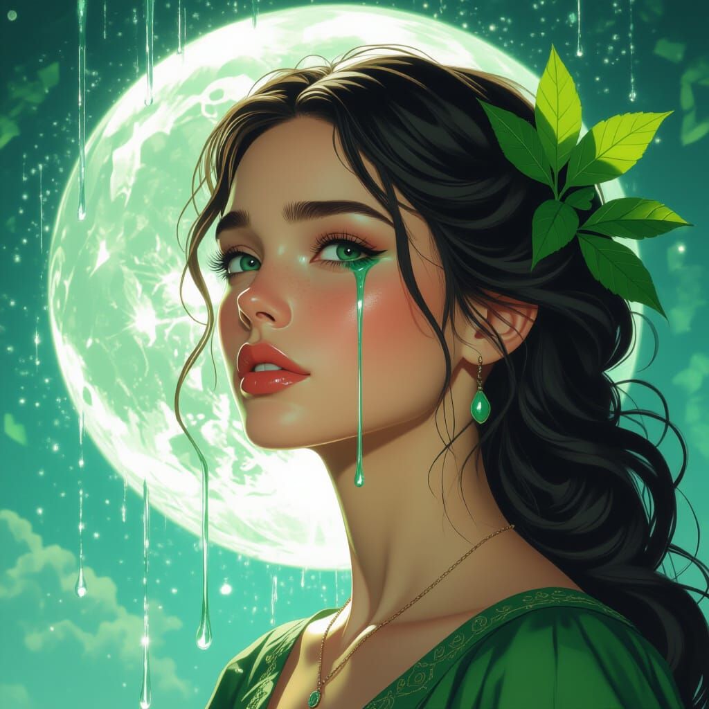 Mother Nature Revitalizes Dry Planet with Tears, Storybook P...