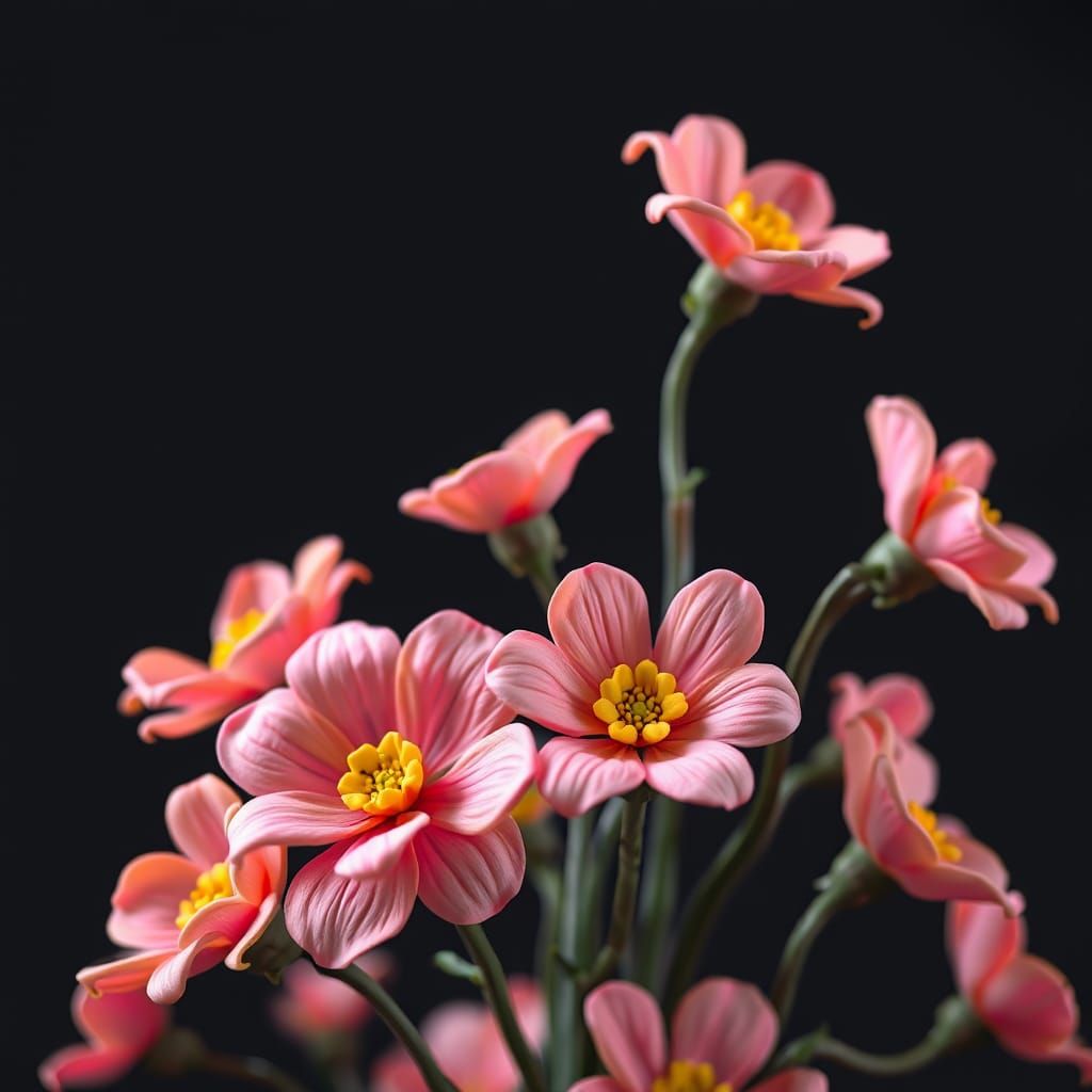 Surreal Claymation Blooms in Hyper-Realistic Beauty