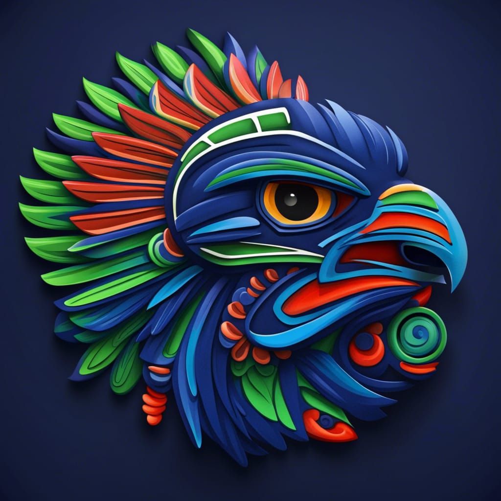 Seattle Seahawks with a Mexican flair