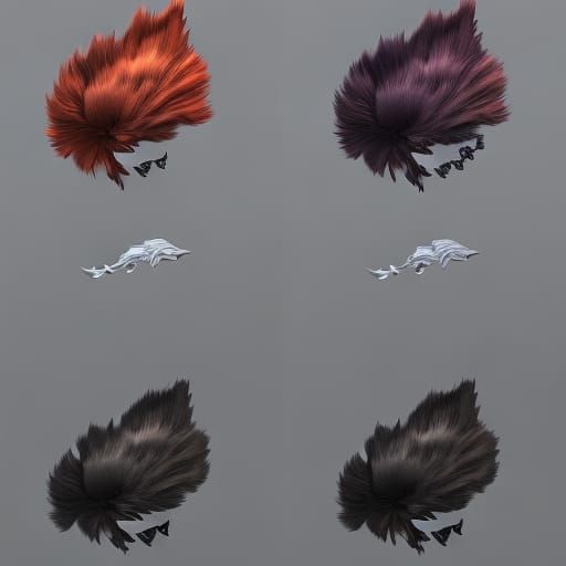 Modern Woman with Wolf Tail Hairstyle