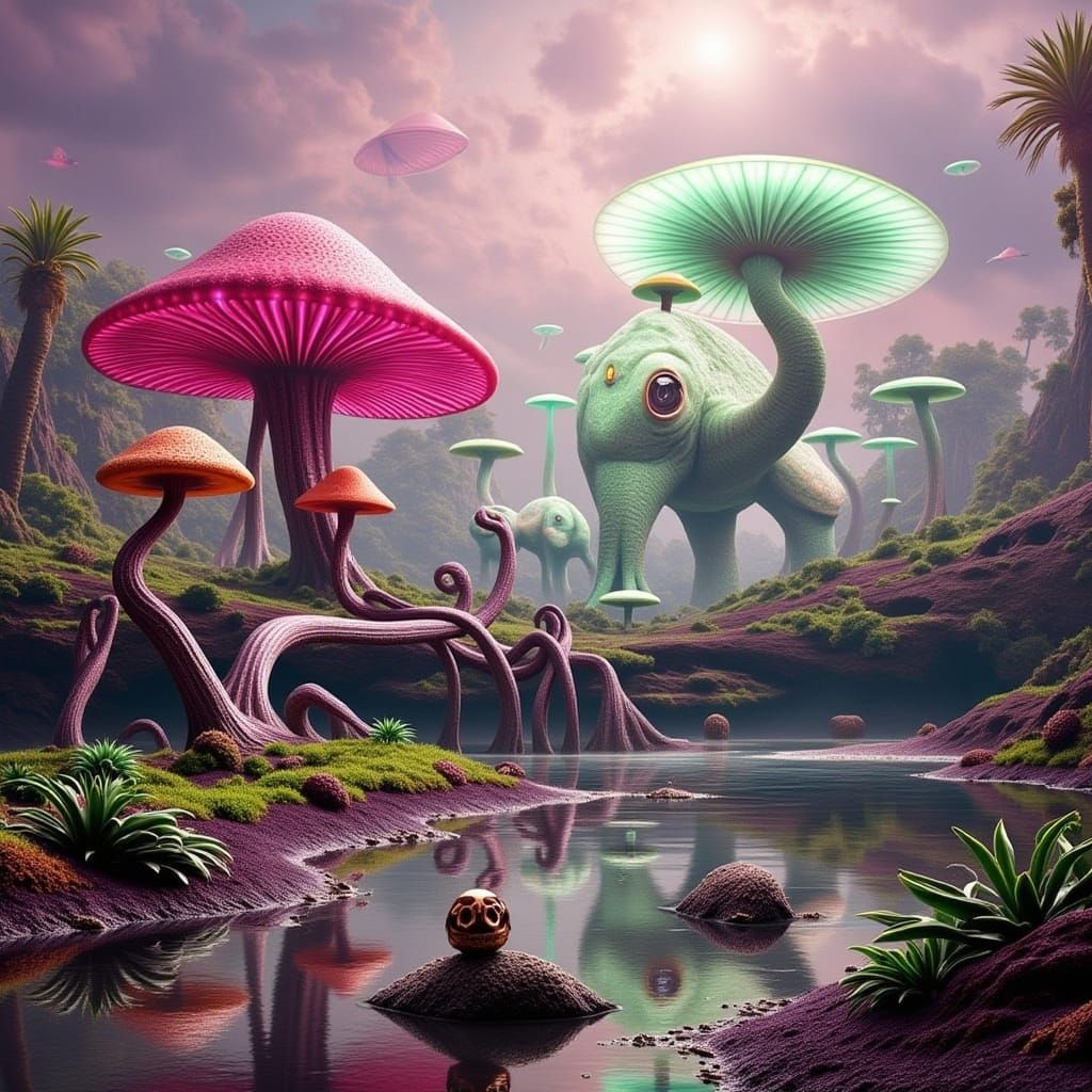 Surreal Xenophobic Paradise of Unseen Beasts