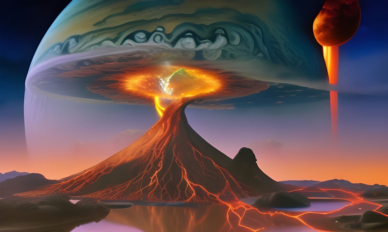 Angry Skies Vomit Forth Lava