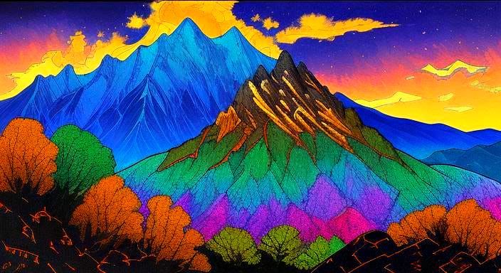 Bedazzling Gemstones Mountains Cliche Niche