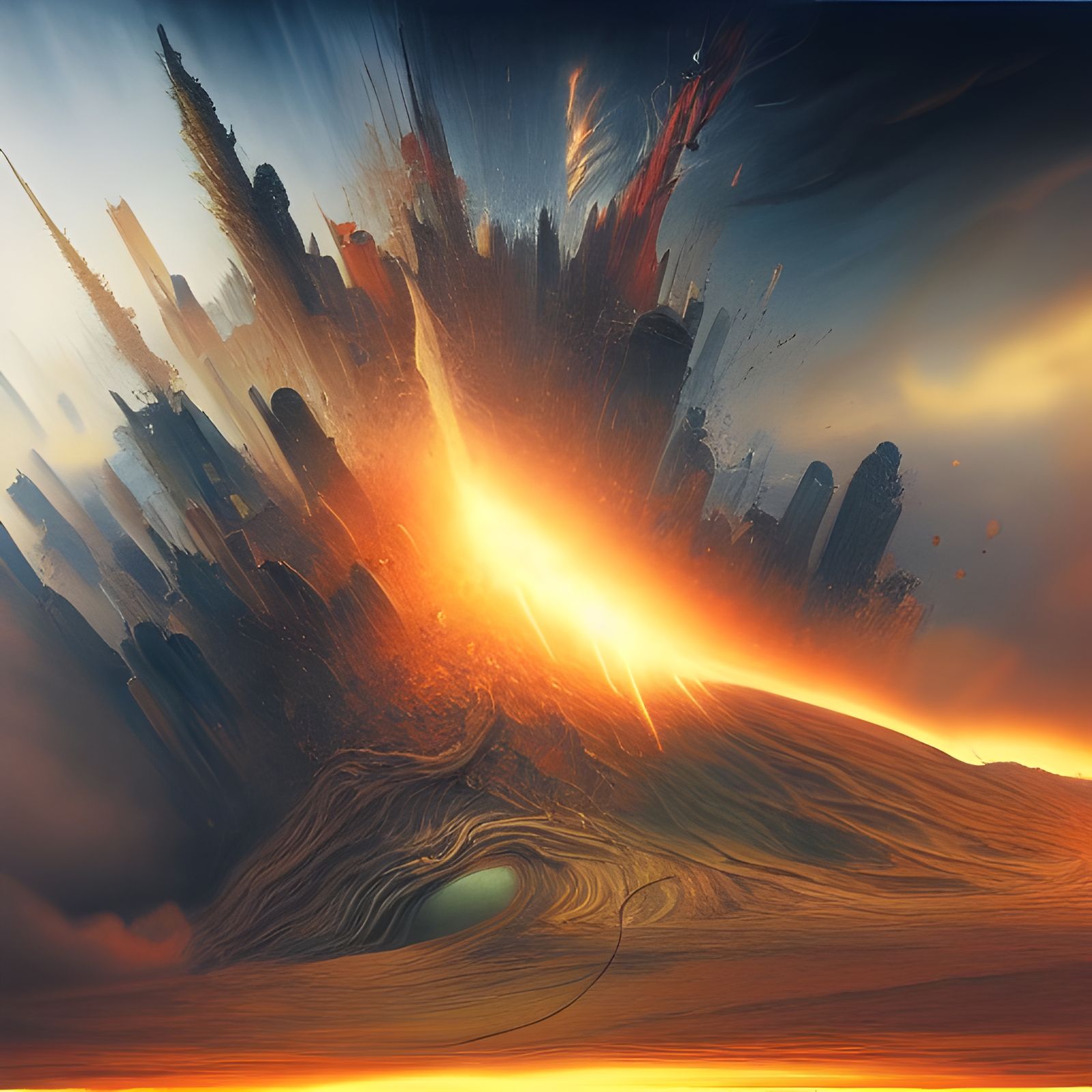 Apocalyptic A-Bomb Destroys City, Pug Survives