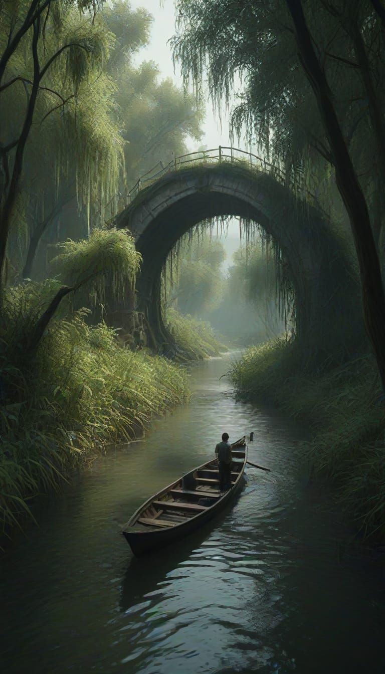 Suspenseful River Journey with Giant Anaconda