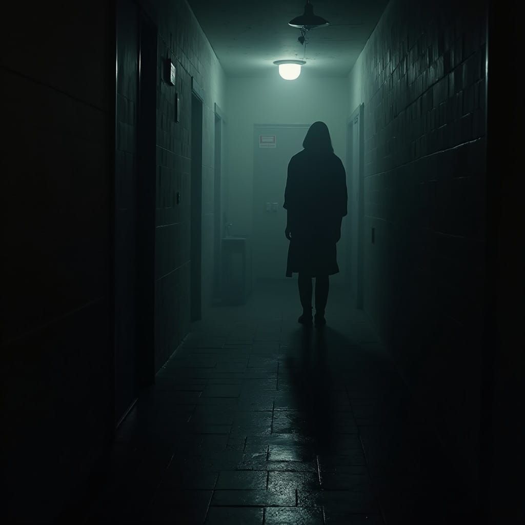 Gritty Murder Scene in Cinematic Dark Atmosphere