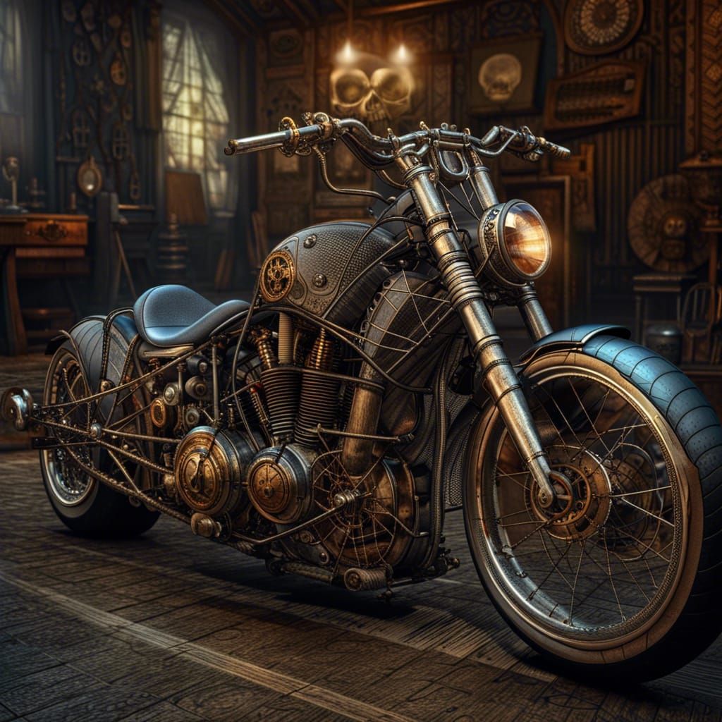Steampunk Motorbike