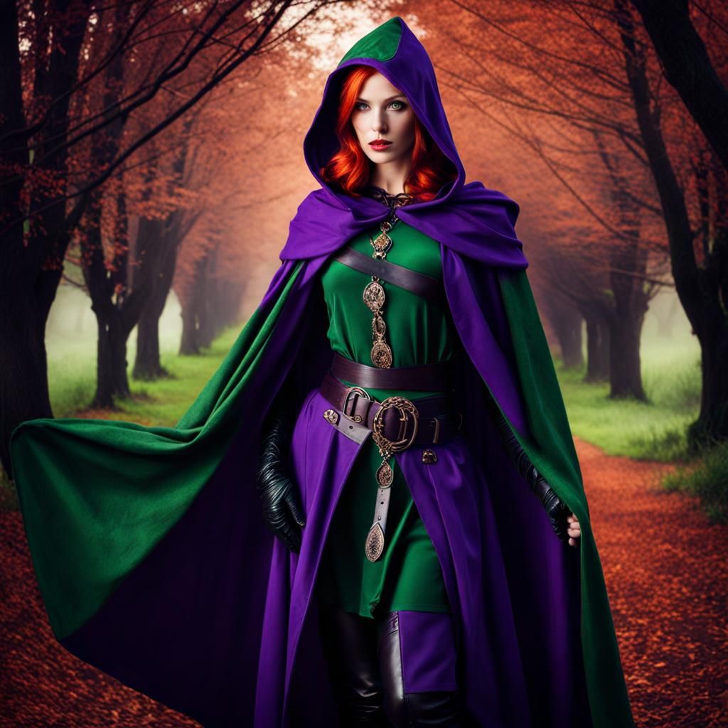 Invisible Rouge in Forest, Fantasy Art