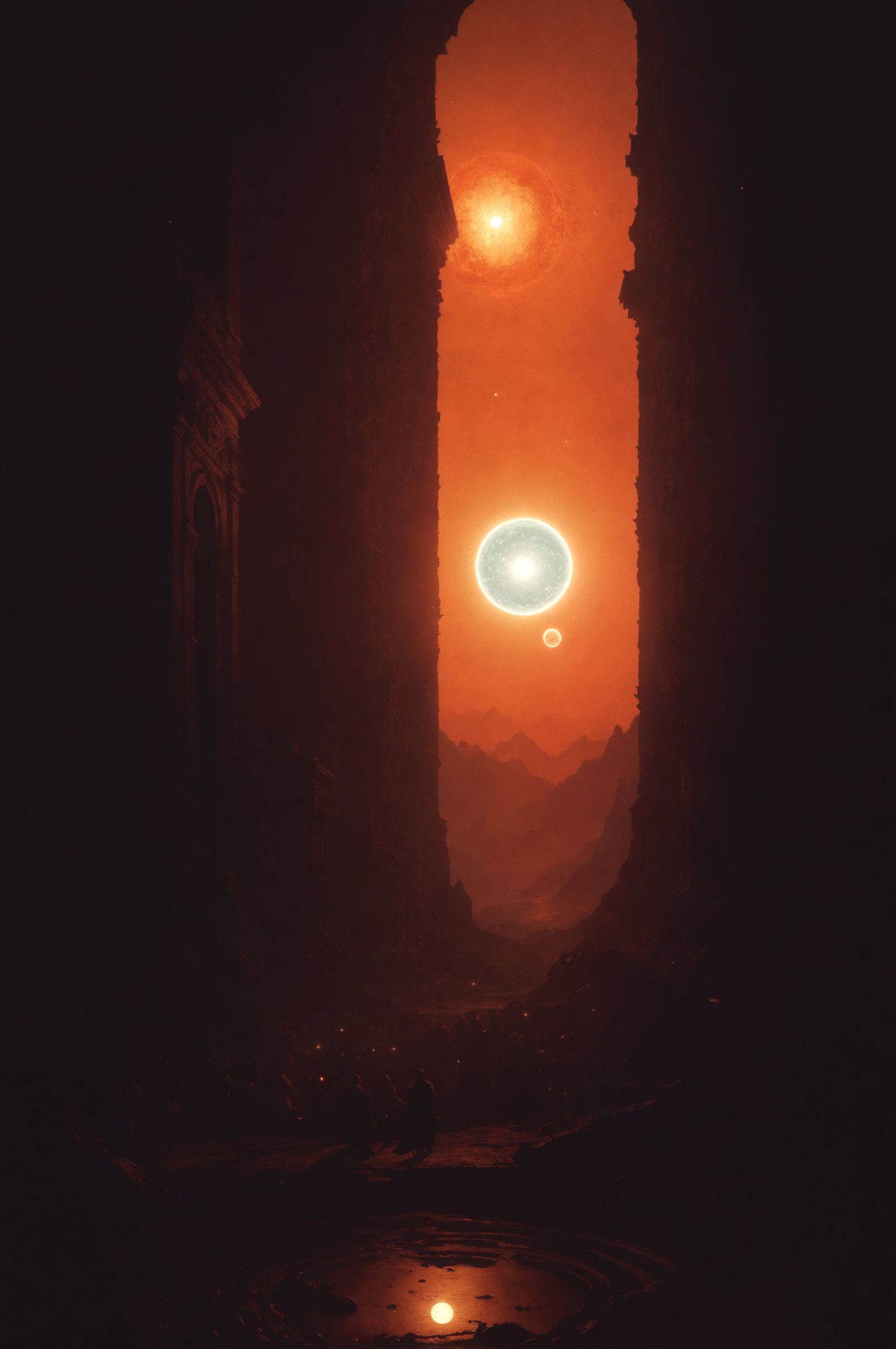 Ethereal Cosmic Horror Beyond the Sun's Radiance