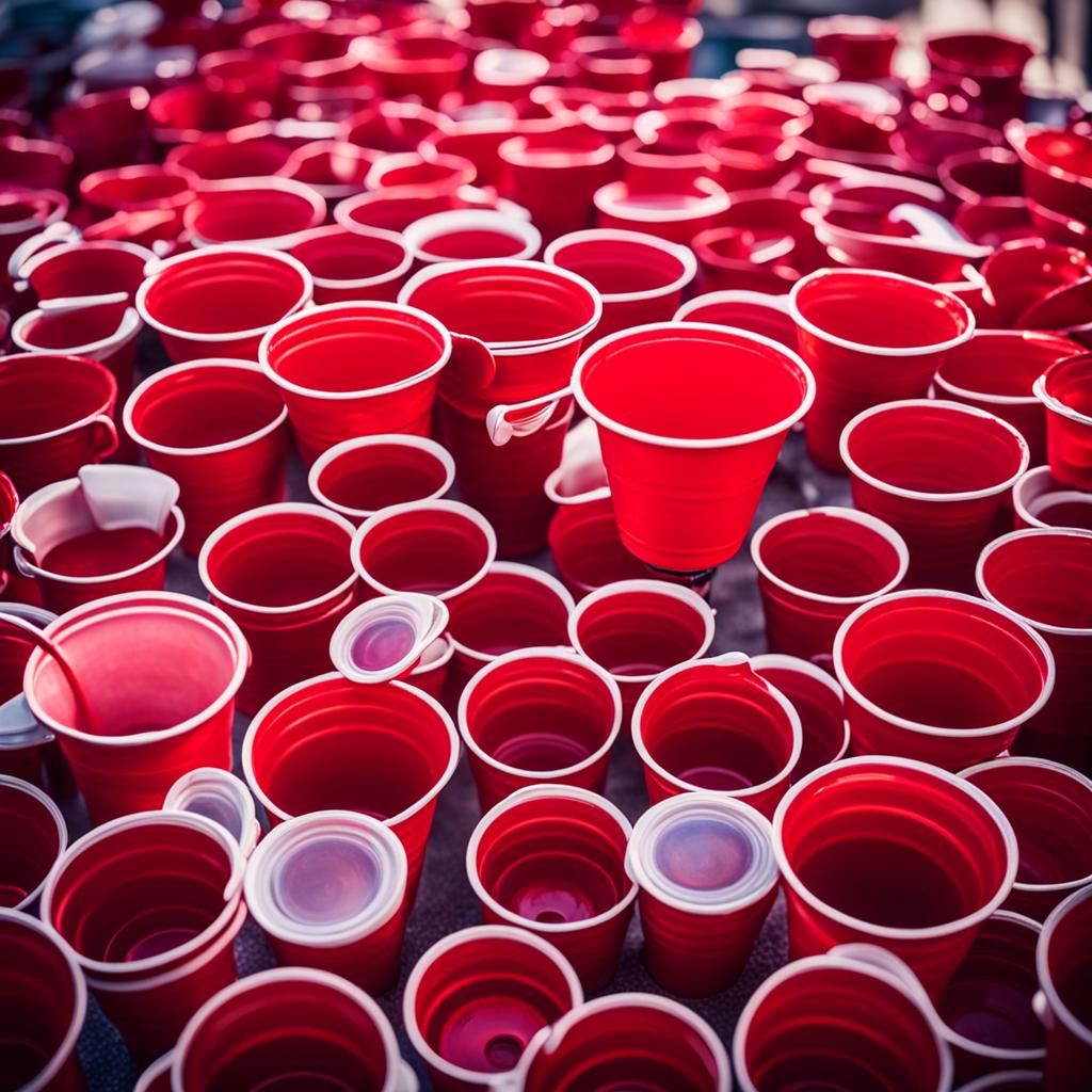 Iconic Red Solo Cup in Sharp Focus