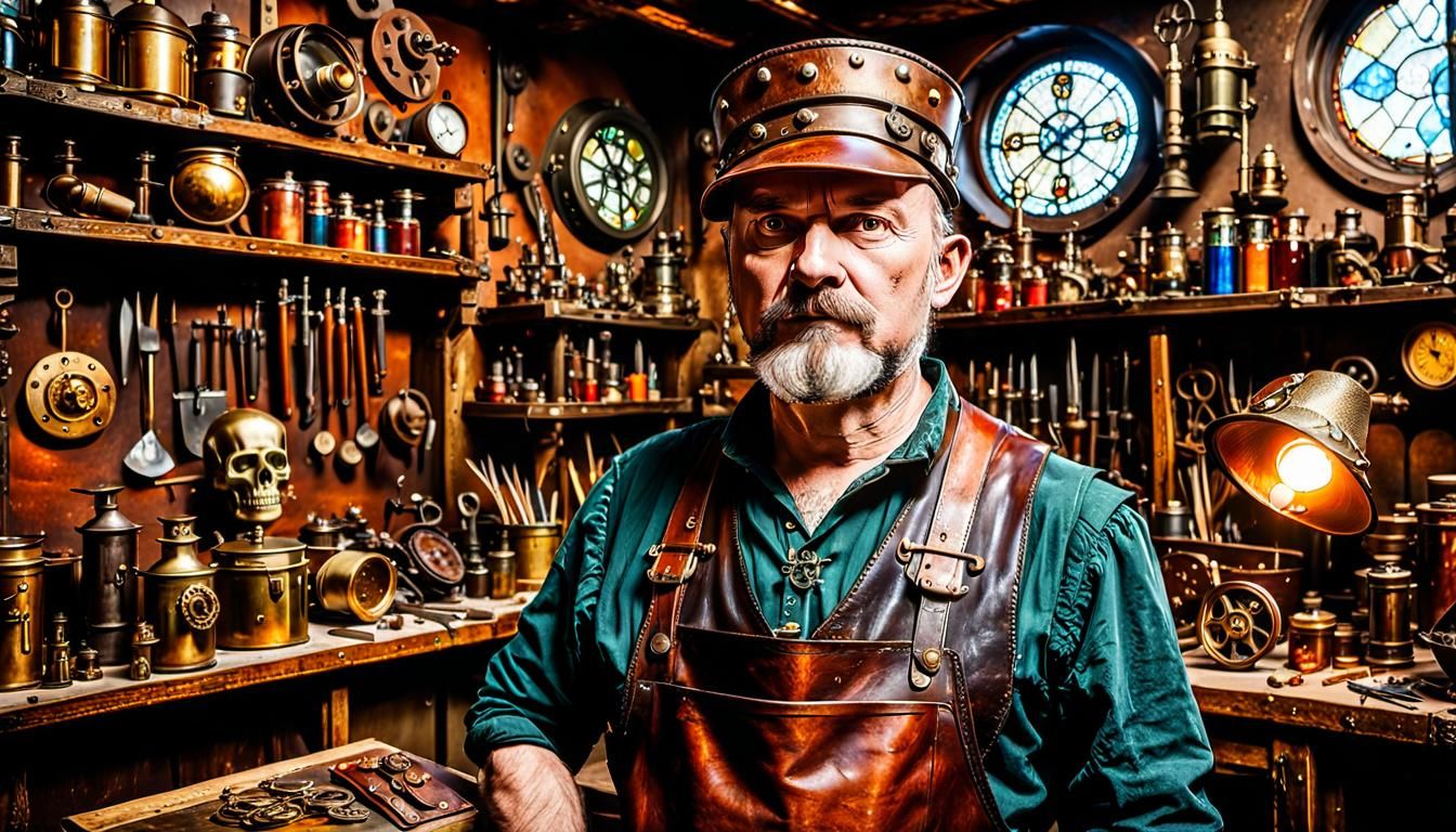 Steampunk Renaissance Aardvark Master at Arms