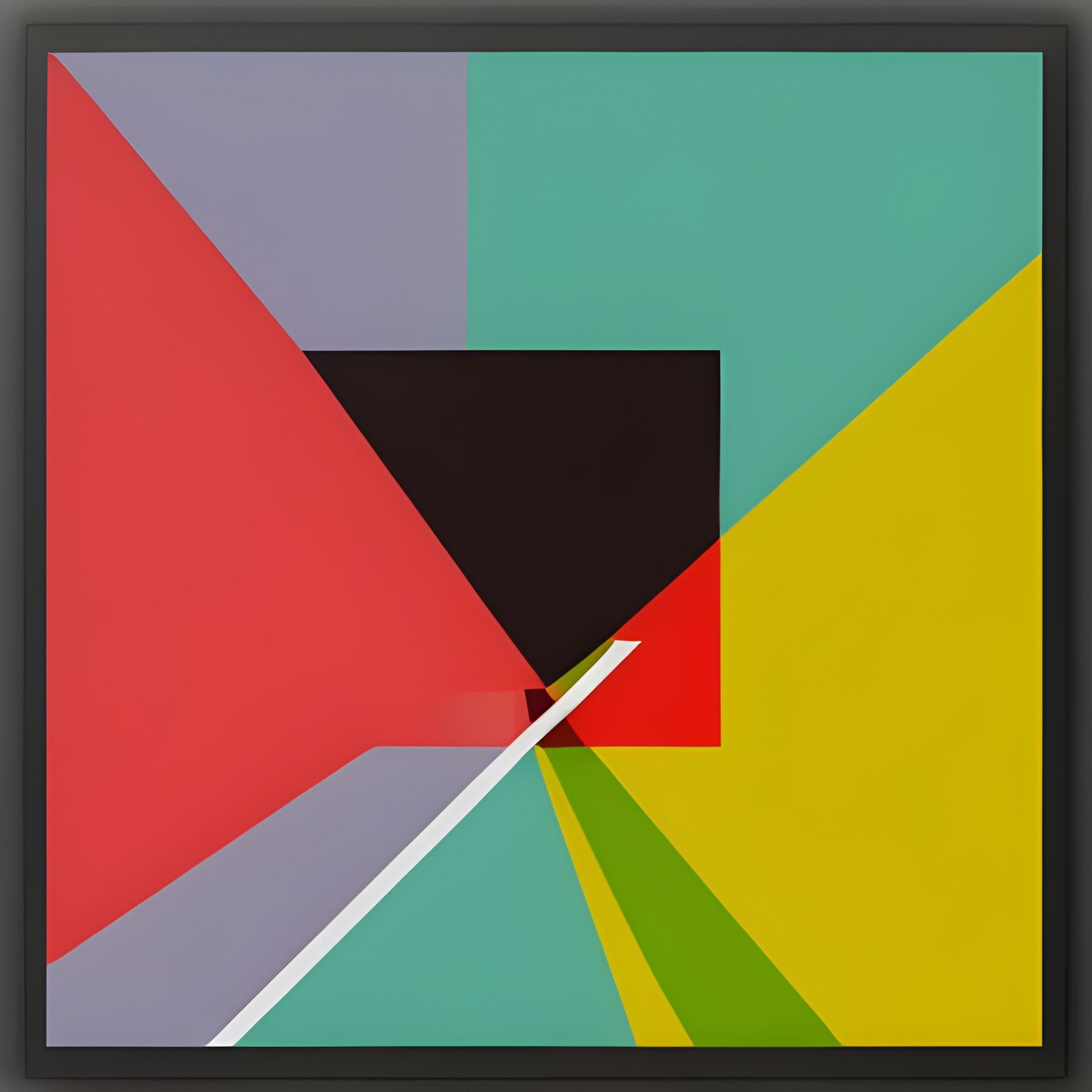 Minimalist Geometric Bauhaus Design in Pop Art Style