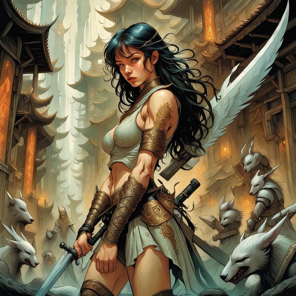 Warrior Woman: Self-Defense and Protection as Fantasy Art