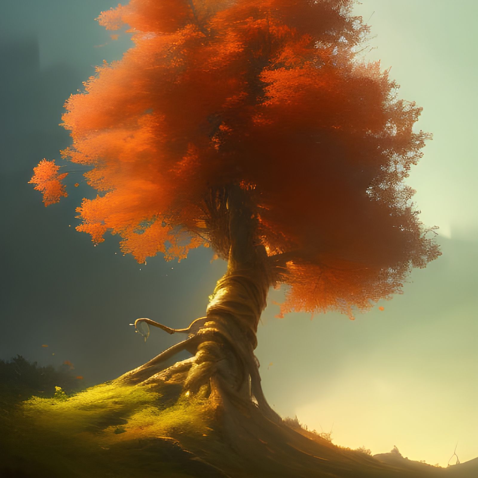 Detailed Tree Concept Art in Unreal Engine 5